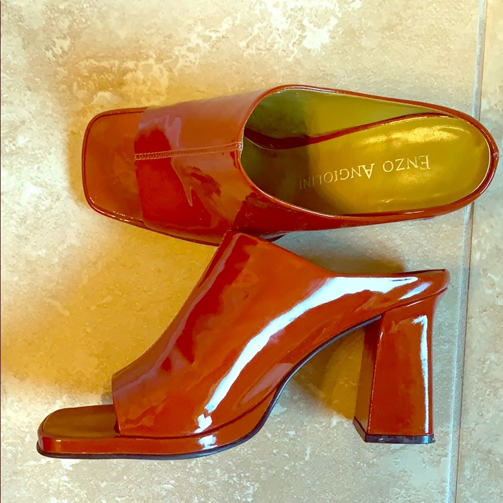 Enzo Angiolini Rust Heels
